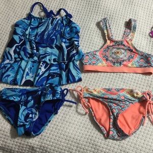 Girls swimming suits 2 sets